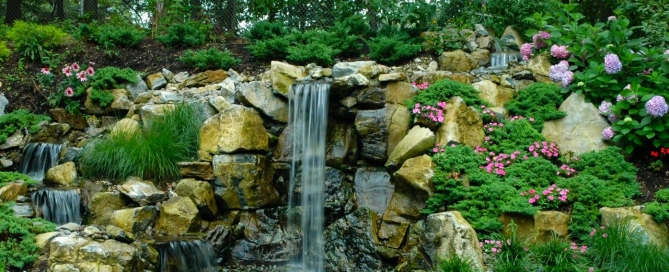 New Wall Includes Aquascape Pondless Waterfall