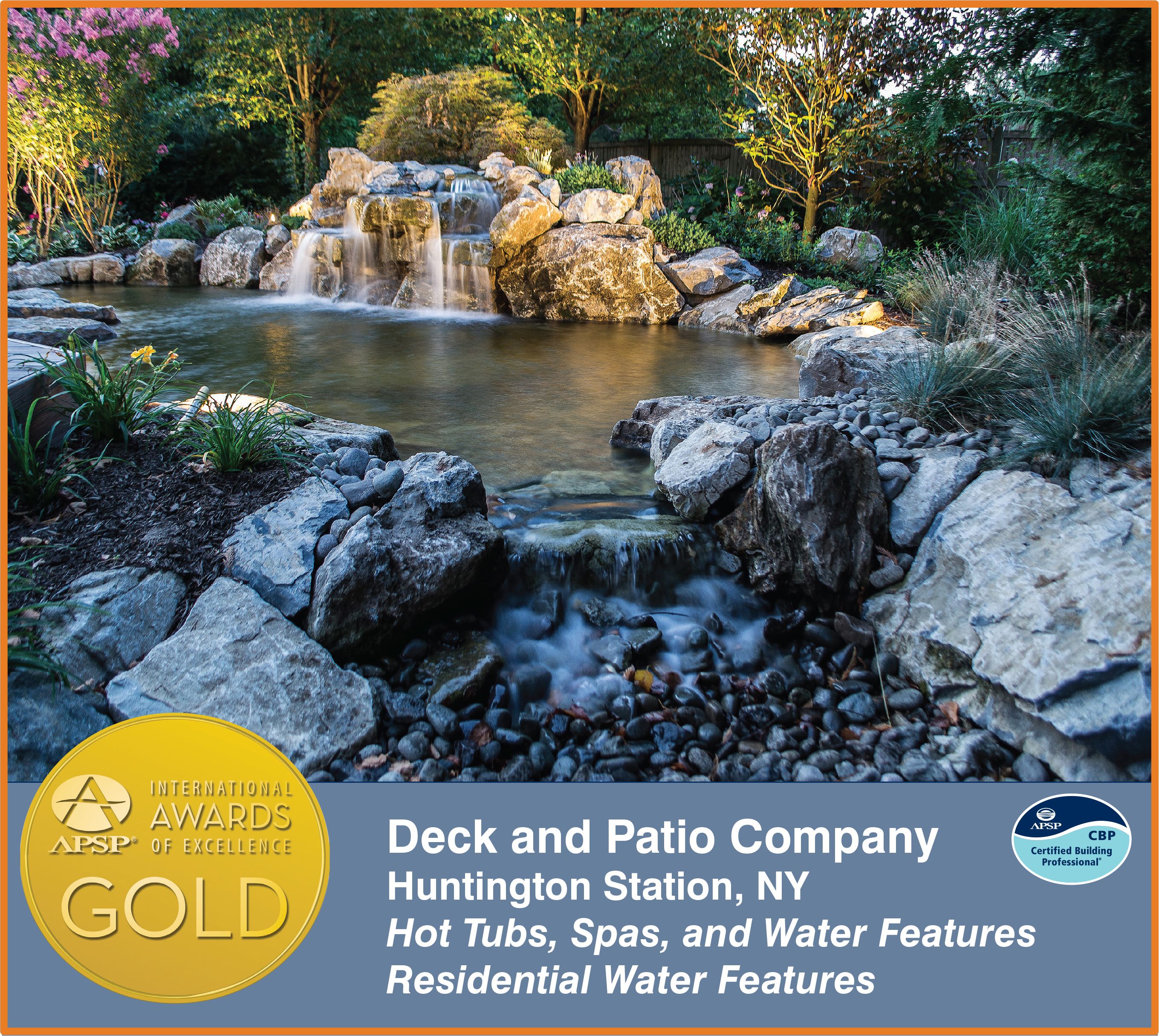 Deck and Patio’s APSP Gold Award (Islip, NY): 