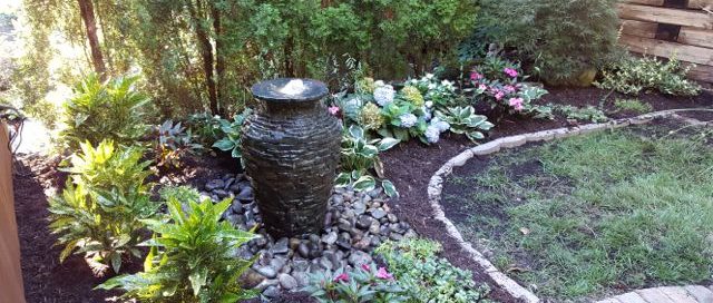 Stacked Stone Urn fountain